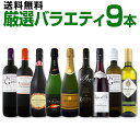 【送料無料】当店No.1スパークも!特大感謝の大満足ワイン赤白泡9本セット!