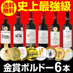 【送料無料】第136弾！全て金賞受賞！史上最強級「キング・オブ・金メダル」極旨ボルドー赤ワイン6本セット！|ワインセット プレゼント 還暦