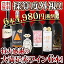 【送料無料】第110弾!採算度外視の謝恩企画!当店厳選!特大感謝の大満足赤ワイン6本セット