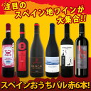 【送料無料】スペイン全土の地ワイン満喫!スペインおうちバル赤ワイン6本セット!