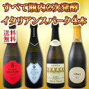 【送料無料】豪華≪すべてが瓶内2次発酵の高級品!≫イタリアンスパーク4本セット!