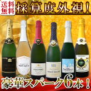 【送料無料】第95弾!ベスト・オブ・スパーク!京橋ワイン厳選!高級クレマンも入った極旨泡ばかりの辛口スパークリングワイン6本セット!|カバ スパークリング ワインセット 結婚記念日 ギフト