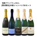 【送料無料】全てシャンパン!しかもグランクリュ2本入!数量限定シャンパンセット(スパークリングワインセット) 5本!
