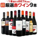【送料無料】端数在庫一掃★赤ワイン9本セット!