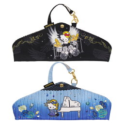 【メール便商品2個以上で送料無料！】<strong>yoshikitty</strong> curumu 折りたたみ傘収納ケース傘カバー 吸水 コンパクト ブラック ブルー ヨシキティ X JAPAN サンリオ sanrio ハローキティ YOSHIKI