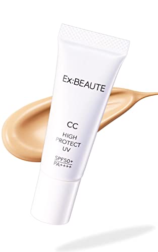 エクスボーテ SPF50+ 化粧下地 CCクリーム 日本製 CCハイプロテクトUV BBクリーム ファンデーション 紫外線吸収剤不使用 美容成分 (ナチュラル, 14g)