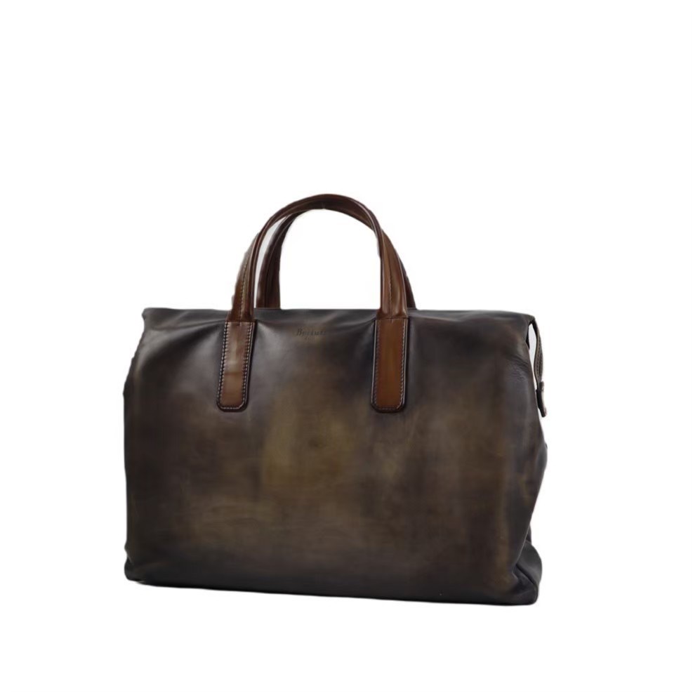 ［中古美品］Berluti ベルルッティ　ブリーフケース　トートバッグ　ビジネスバッグ　パースペクティブ　ヴェネチアンレザー　ハンドル未使用　レザーパティーヌ済　美品　メンズ　セレブ　高級