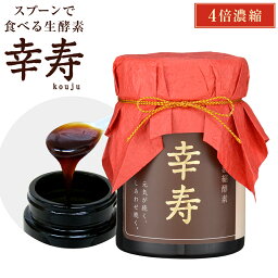 酵素 非加熱 生酵素 <strong>ペースト</strong> 4倍濃縮 幸寿 (100g入/1ヶ月分)| エンザイム 生 濃縮 サプリメント 酵素スムージー ファスティング ヨモギ 野草酵素 厳選 国内製造 サプリ 野草 人気 健康 健康食品 無添加