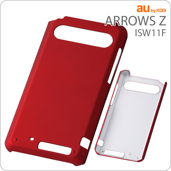 [au ARROWS Z ISW11F専用]ラバーコーティングシェルジャケット(マットブレッド)RT-ISW11FC6/R【スマホケース/スマホカバー】【スマートフォン/アローズ ズィー/Android/アンドロイド】