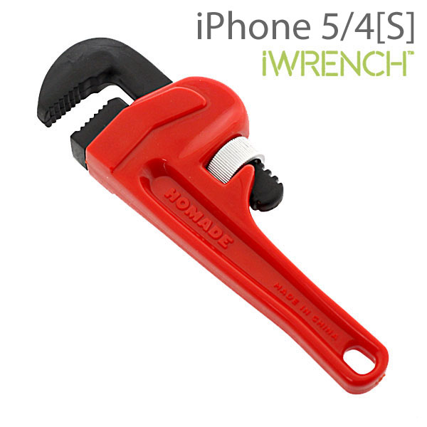 [iPhone 4S/4専用]レンチ型スタンド【iWRENCH/HOMADE/パイプレンチ】【アイデア】【スマートフォン/アイフォン/アイフォーン】（あす楽対応）