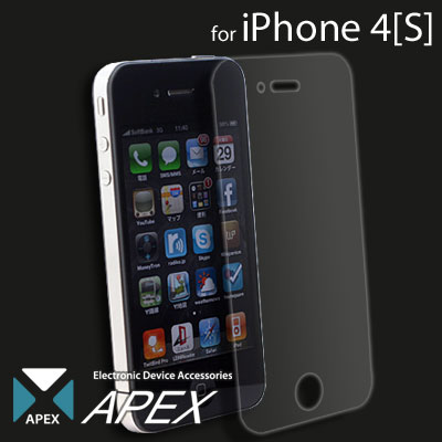 [SoftBank/au iPhone 4S/4専用]：：APEX：：液晶保護シート(指紋・オイル防止タイプ)【70％OFF】【アクセサリ】【スマートフォン/アイフォン/アイフォーン】 （Apple/au/Softbank）
