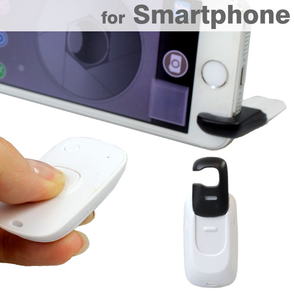 スマートフォン iPhone iPad カメラリモコン Snap Remote スタンド付き (ブラ...:keitai:10785380