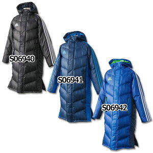 ジュニアSHADOWロングダウンコート【adidas|アディダス】サッカージュニアウェアーjdp38