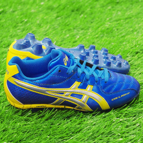 DS ライト 5 Jr　ブルー×シルバー　【asics|アシックス】サッカージュニアスパイクtsi729-4393　