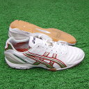 デスタッキJ パールホワイト×ゴールド 【asics|アシックス】フットサルシューズ