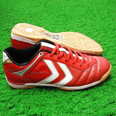 サルファー FLC-PG　レッド×ホワイト　【hummel|ヒュンメル】フットサルシューズhas5071-2010　