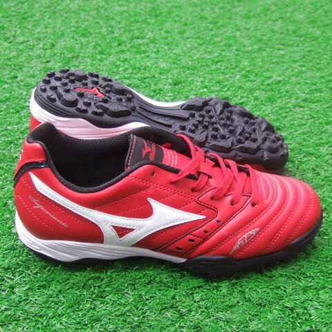 スーパーソニック Jr AS　レッド×ホワイト　【MIZUNO|ミズノ】サッカージュニアトレーニングシューズ12kt-11201★50％OFF★　