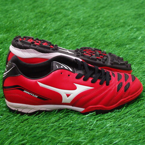 イグニタス 2 AS　レッド×ホワイト　【MIZUNO|ミズノ】サッカートレーニングシューズ12kt-25601