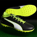 ジュニア エヴォタッチ 3 TT JR ブラック×ホワイト 【PUMA|プーマ】ジュニアサッカートレーニングシューズ103758-01