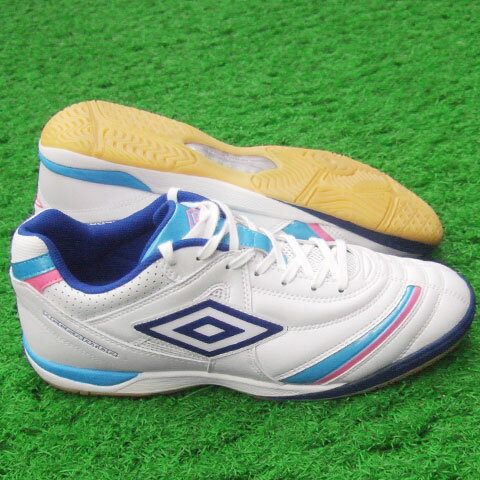 アクセレイター サラ 4　ホワイト×サックス　【UMBRO|アンブロ】フットサルシューズuta4031wsp