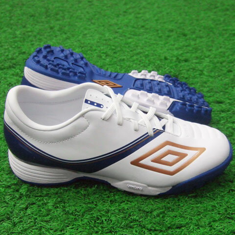 ステルス2カップ TR ジュニア　ホワイト×ブルー×ブロンズ　【UMBRO|アンブロ】サッカージュニアトレーニングシューズuta5105jwb★45％OFF★　