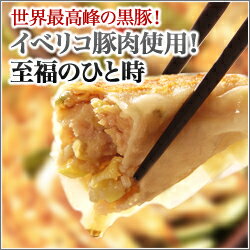 【送料無料＆通常価格より50％OFF】世界最高峰と言われるイベリコ豚肉使用！イベリコの中で最上級のベジョータと言う種類を使用した極上イベリコ餃子＆ジューシー黒豚餃子＆プリプリ海老餃子がセットになった至福のひと時【他の商品と同梱不可】