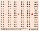 ハイキューパーツ 1/12 瞳デカールシリーズ カスタムアイデカール 8-B (1枚入) プラモデル用デカール CYD-08B【新品】 HiQparts プラモデル 改造