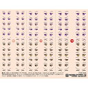 ハイキューパーツ 1/12 瞳デカールシリーズ カスタムアイデカール 5-A (1枚入) プラモデル用デカール CYD-05A【新品】 HiQparts プラモデル 改造