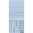 【メール便発送可】ハイキューパーツ 1/100 ワンカラーダークグレー RB02 コーションデカール 1枚入 RB02-100ODG【新品】 HiQparts プラモデル 改造