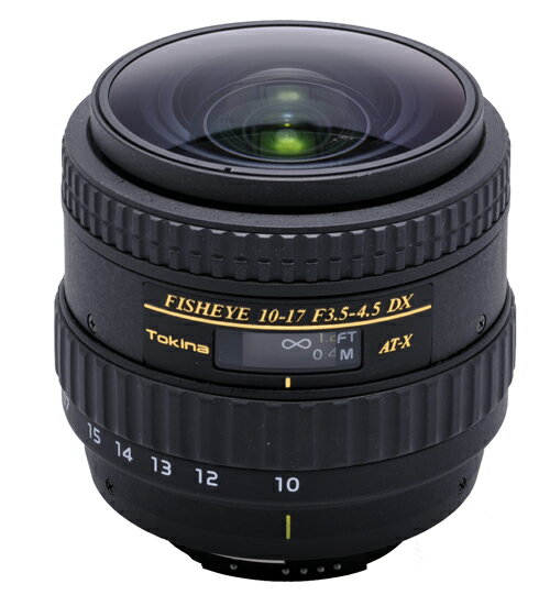 【即配】TOKINA(トキナー) AT-X 107 DX Fisheye キヤノン用(レンズフード無)(10-17mm/F3.5-4.5)【輸出専用棚ズレ品】【メーカー保証書無】【店舗保証1年付】【未使用品】【送料無料】【10Aug12P】