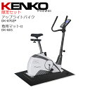 ★ ダイコー DK-8702P 組立不要アップライトバイク 専用マット付限定セット 家庭用フィ