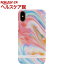 ソーセブン iPhone X カッラーラマーブル ピンク SS11705i8(1コ入)