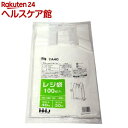 レジ袋 白 西日本40号/東日本30号(100枚入)