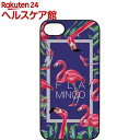 ディーパークス iPhone7 ブラックケース フラミンゴスクエア ブルー DS8307i7(1コ入)【ディーパークス(DPARKS)】