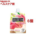 クラッシュタイプの蒟蒻畑ライト もも味(150g*6コセット)【蒟蒻畑】