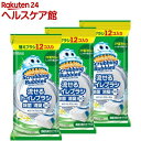 スクラビングバブル 流せるトイレブラシ 除菌消臭プラス ホワイトブロッサム 付替(12個入*3袋セット)【スクラビングバブル】