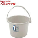 ダスポット 広口バケツ 7型 グレー(1コ入)【ダスポット】