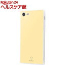iPhone 8/7 耐衝撃ガラスケース KAKU シルク クリームイエロー(1個入)【イングレム】