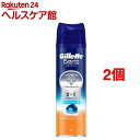 ジレット フュージョン プログライド シェービングジェル モイスチャライジング(195g*2コセット)【ジレット】