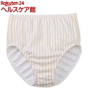 綿100% 深ばき ストライプ柄ショーツ LL(3枚入)