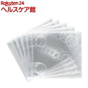 サンワサプライ DVD/CDケース 2枚収納+ジャケット 10mm厚 標準タイプ クリア FCD-22CN(5枚入)【サンワサプライ】