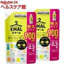 エマール 洗濯洗剤 リフレッシュグリーンの香り 詰め替え 特大サイズ(900ml*2袋セット)【エマール】