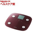 エレコム ハロー 体組成計 レッド HCS-RFS01RD(1台)【エレコム(ELECOM)】【送料無料】