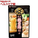 ミツカン 〆まで美味しい 濃厚鶏白湯鍋つゆ ストレート(750g)【ミツカン】
