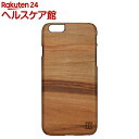 マンアンドウッド iPhone6 天然木ケース カプチーノ ブラック I4475i6(1コ入)【マン&ウッド(Man&Wood)】