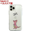 iPhone 11 Pro Max ソフトクリアケース はらぺこザウルス ピンク DS17289i65R(1個)【ディーパークス(DPARKS)】
