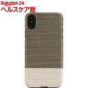 マンアンドウッド iPhone X 天然木ケース アインシュタイン I10489i8(1コ入)【マン&ウッド(Man&Wood)】