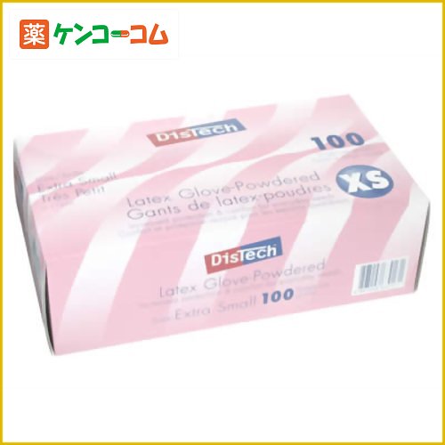 ディステック ラテックスグローブ パウダー付100枚 XS D-1125A[ゴム手袋 介護用手袋 メディカル用手袋 ケンコーコム]【あす楽対応】ディステック ラテックスグローブ パウダー付100枚 XS D-1125A/ディステック/メディカル用手袋/税込\1980以上送料無料
