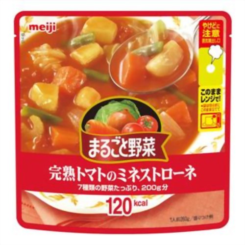 明治 まるごと野菜 完熟トマトのミネストローネ 260g[まるごと野菜 スープ(レトルト) ケンコーコム]