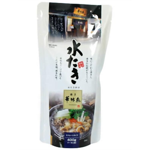 博多華味鳥 水たきスープ 400g[博多華味鳥 鍋の素 ケンコーコム]博多華味鳥 水たきスープ 400g/博多華味鳥/鍋の素/税込\1980以上送料無料